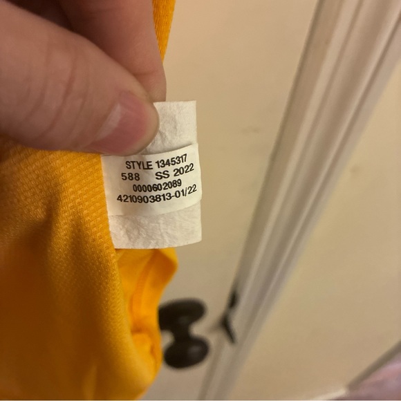 Under Armour Men's Bright Yellow Short Sleeve Tee Size Small - Picture 6 of 7